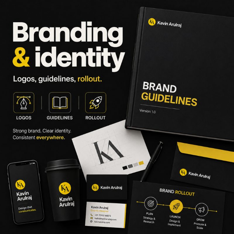 Branding and identity work — logos, guidelines and rollout