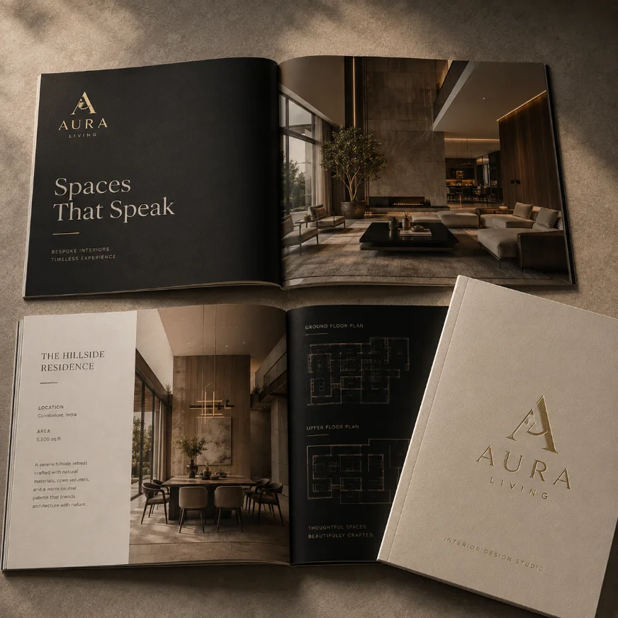 open brochure spread
