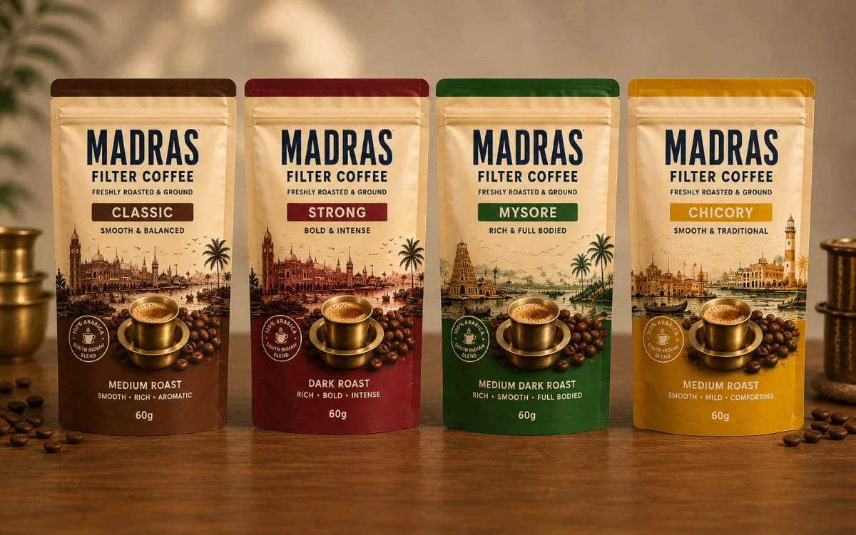 filter coffee pouch range