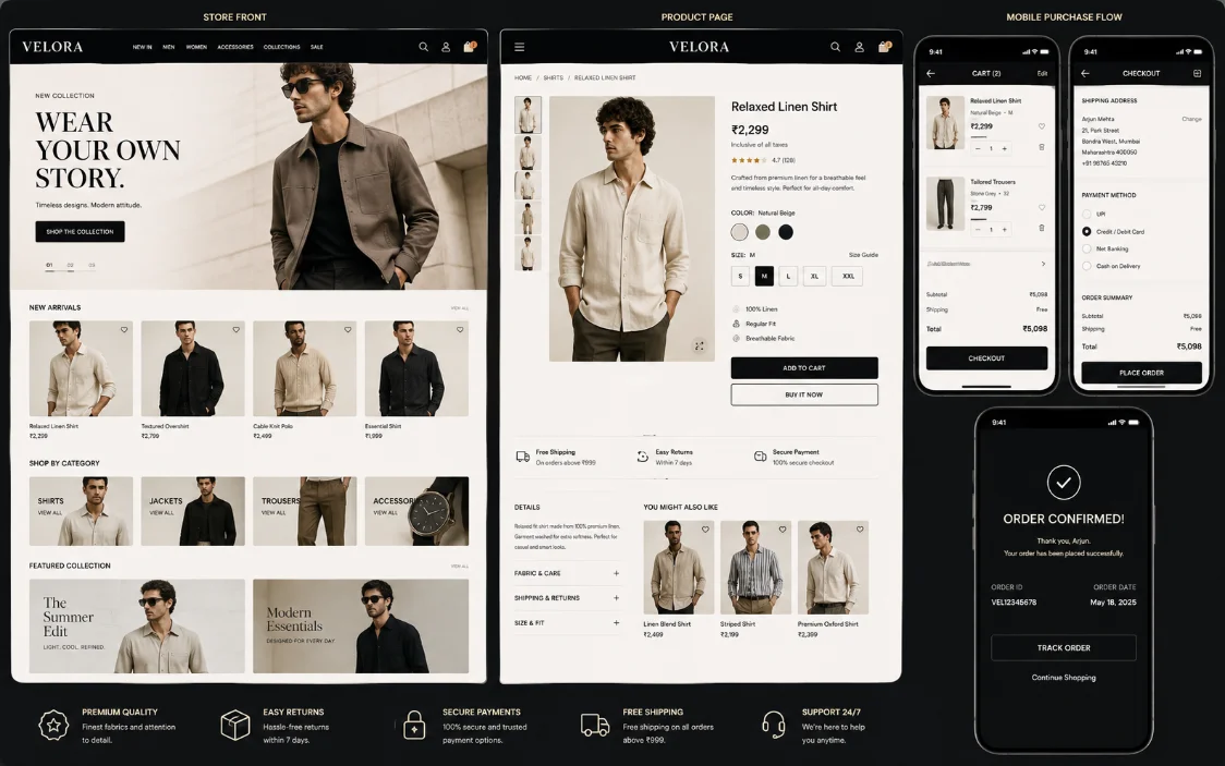 boutique store screens